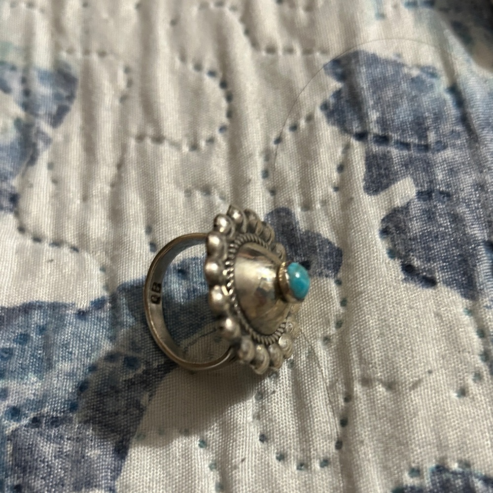 Silver and Turquoise Ring